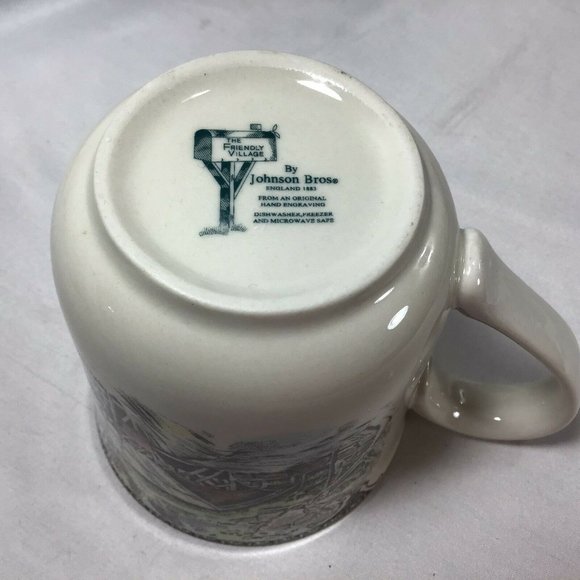 Johnson Brothers THE FRIENDLY VILLAGE 10 Oz Coffee Mug The Covered Bridge - Picture 5 of 9
